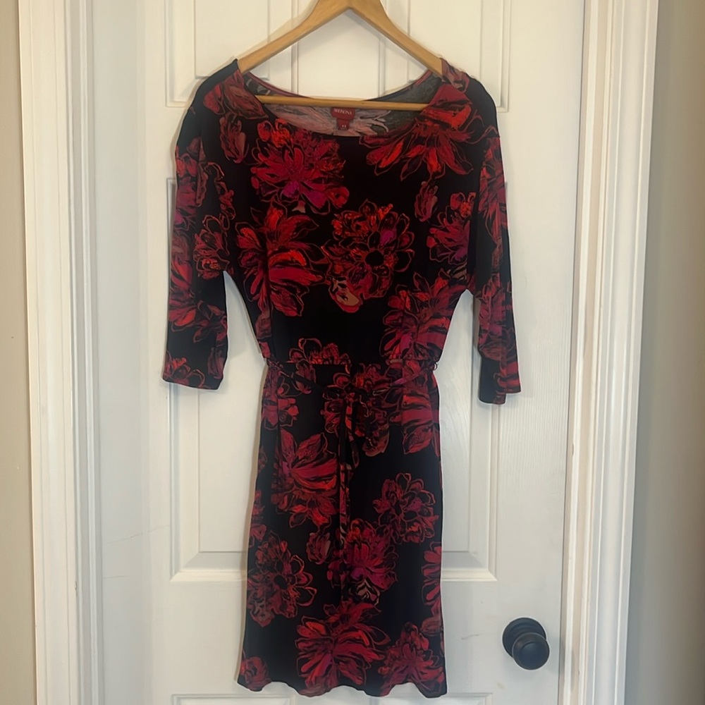 XS 3/4 Sleeve Length Floral Dresss